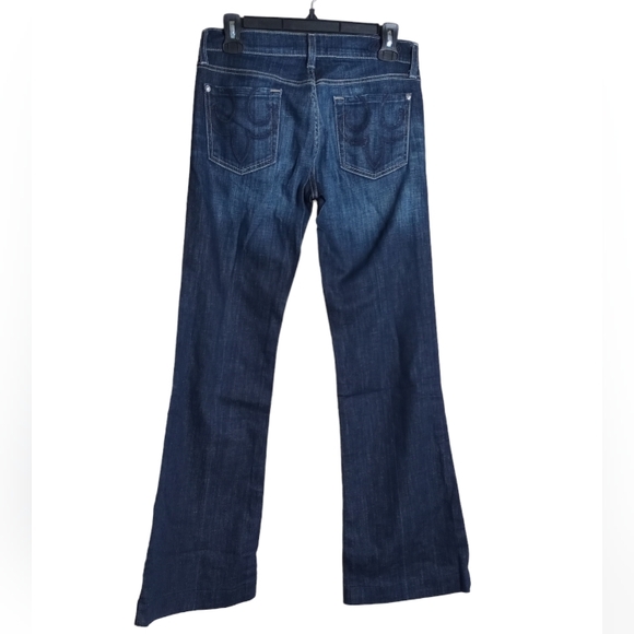 DPD Dark Blue Flared Jeans size 26 - Picture 2 of 3